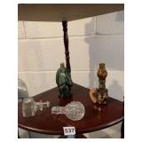 MINI OIL LAMP, DECANTER STOPPERS, AVON HORSE