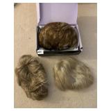 NEW AUBURN BLONDE TEXTURED PIXIE WIG AND 2 OTHER