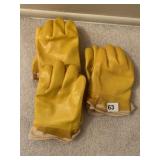 3 PAIRS OF NEW RUBBER OVER CANVAS GLOVES