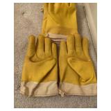 3 PAIRS OF NEW RUBBER OVER CANVAS GLOVES