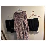 NEW 22W BLACK PANTS, SZ XXL ROBE, MENï¿½S 38/30