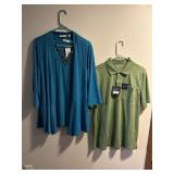 ALL NEW, SZ L MENï¿½S POLO, SUSAN GRAVER 2 PC 1 XL