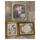 PICTURES GIRL ON PATIO, LIGHT HOUSE SCENE, ETC.