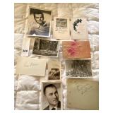 RODGER MUDD NBC AUTOGRAPH, CHRISTMAS POSTCARDS,