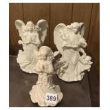 PARTY LITE ANGEL TAPER CANDLE HOLDERS