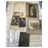 TIN TYPE WOMAN W/ GOWN ARM ON A CHAIR, FAMILY