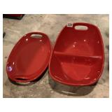 RACHAEL RAY DIVIDED BOWL, SERVING TRAY