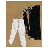 NY&CO CITY STRETCH BLACK PANTS SZ IS ILLEGIBLE 2