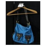 JPK PARIS 75 BLUE NYLON TOTE HANDBAG SHOULDER