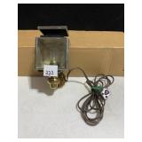 ANTIQUE CARRIAGE LANTERN ELECTRIFIED, WORKS