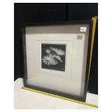 BRITA AUDAS DOUBLE MAT BLACK/WHITE PRINT 20.5" X