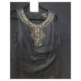 STYLE AND CO BLACK LINEN DRESS OR TOP WITH