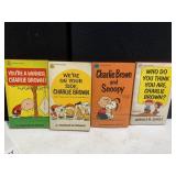 4 SOFT BACK CHARLIE BROWN BOOKS