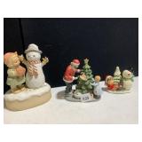 MUSICAL ENSCO SNOWMAN AND EMMET KELLY