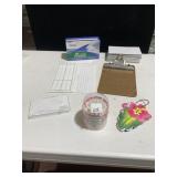 MINI CLIP BOARD, ENVELOPES, Q-TIPS, INDEX CARDS