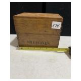 WOODEN MEDICINE BOX 7" WIDE