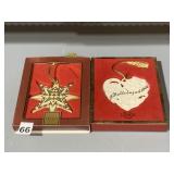 LENOX ORNAMENTS $30.00