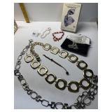 VINTAGE BELTS, BEADED NECKLACE IN NEED OF REPAIR