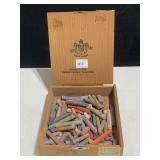 TALENS ARTIST CHALK & PASTELS IN WOODEN CIGAR BOX