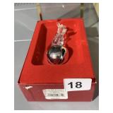 RUDOLPH CRYSTAL ORNAMENT IN OB $43.00