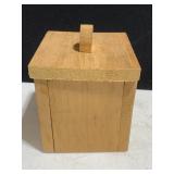 WOOD STORAGE BOX