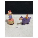 FLINTSTONES PEBBLES WALKER & PUSH BUTTON PUPPET