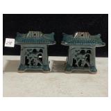 GLAZED POTTERY JAPANESE LANTERNS