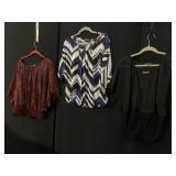 MY GAL SZ XL BLACK BUTTERFLY SLEEVE WIDE BAND