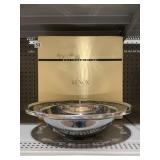 LENOX SPYRO BLACK BOWL METAL SERVE WARE IN OB