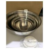 NEW STAINLESS STEEL BOWL SET