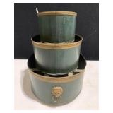 METAL PLANTER, LION HEAD HANDLES 9" H