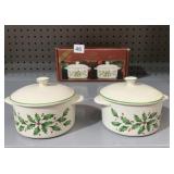 LENOX AM. BY DESIGN HOLIDAY MINI CASSEROLE SET IN