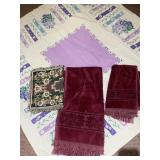 CRIB BLANKET, VINTAGE TABLECLOTH