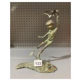 METAL BOY W/ BIRDS COPPER VERDE FINISH