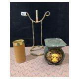 LION HEAD PILAR CANDLE HOLDER METAL BASE -