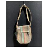 STRIPPED PURSE GREEN LINING