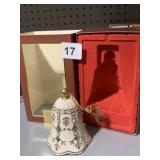 FLORENTINE AND PEARL BELL ORNAMENT $43.00