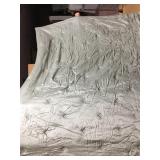 LIGHT GREEN 84" X 92" SATIN COMFORTER