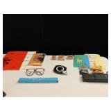 FILM, CARDS, CANON 2CR5 6 V BATTERY, ETC.