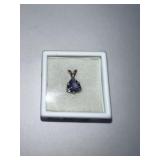 TANZANITE 1.09CT STONE IN STERLING SILVER SETTING