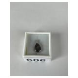 SMOKEY TOPAZ 3.23CT IN STERLING SILVER SETTING