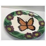 BUTTERFLY PLATTER 17" X 15" - TABLE ART BY DEBRA