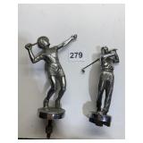 2 METAL GOLFERS