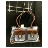 DOONEY AND BOURKE TAN AND BROWN PURSE