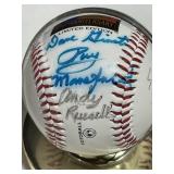 MLB 125TH ANNIVERSARY BASEBALL AUTOGRAPHED BY