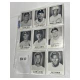 1960 LEAF BASEBALL LOT OF 8 DIFFERENT. AVERAGE