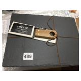 SLATE BOARD W/ CHEESE BOARD NEW IN BOX