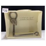 SCULPTED LEAF TISSUE HOLDER IN BOX