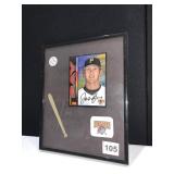 JASON BAY FRAMED AND AUTOGRAPHED OVERSIZED CARD,
