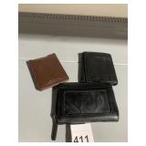 EDDIE BAUER CLIP ON BUSINESS CARD HOLDER, ZIPPER
